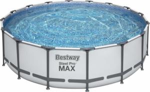 Bestway Basen stelażowy 488x122cm 10w1 szary 5612Z 1