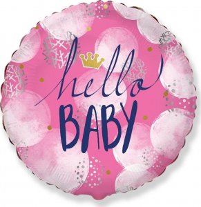 GoDan Balon foliowy Hello Baby Girl FX 46cm 1