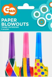 GoDan Trąbki rozwijane kolorowe 3szt 2