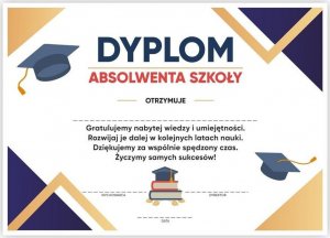 LearnHow Dyplom A4 absolwenta szkoły - Birety 30szt 1