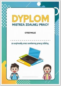 LearnHow Dyplom A4 mistrza pracy zdalnej 5szt 1
