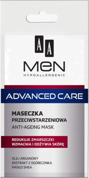 AA AA MEN ADVANCED CARE Maseczka do twarzy przeciwstarzeniowa 12ml 1