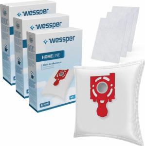 Worek do odkurzacza Wessper 12x Wessper Worki HomeLine SAFBAG do Zelmer + 3x filtr 1