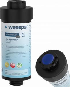 Wessper FILTR DO PRYSZNICA WESSPER AQUASHOWER CZARNY MAT 1