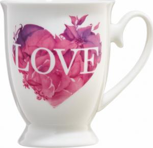 Ambition Kubek porcelanowy Love Letters różowe serce 300 ml AMBITION 1