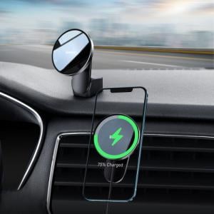 Baseus Uchwyt Magnetyczny Baseus z ładowarką Magsafe Wireless Car Charger 15W Black 11