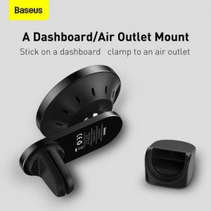 Baseus Uchwyt Magnetyczny Baseus z ładowarką Magsafe Wireless Car Charger 15W Black 3