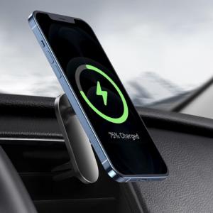 Baseus Uchwyt Magnetyczny Baseus z ładowarką Magsafe Wireless Car Charger 15W Black 9