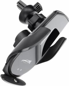 Braders Automatyczny Uchwyt Samochodowy z ładowarką bezprzewodową Qi 15W do kratki 5