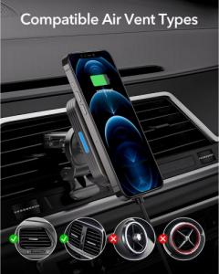 ESR Uchwyt Magnetyczny ESR Halolock Magnetic Magsafe Vent Car Mount Black 5