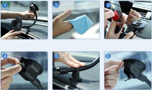 Joyroom Uchwyt Grawitacyjny Joyroom JR-ZS259 Na Przyssawce Czarny 7