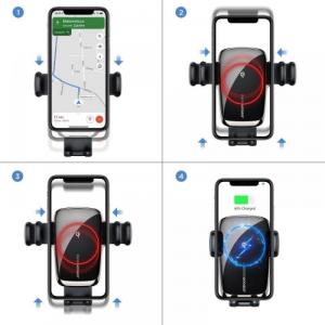 Joyroom Elektroniczny uchwyt samochodowy do telefonu z ładowarką bezprzewodową 8