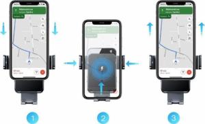 Joyroom Uchwyt Samochodowy z Ładowarką Bezprzewodową Joyroom JR-ZS219 15W Black 6