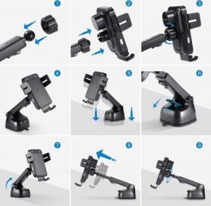 Joyroom Uchwyt Samochodowy z Ładowarką Bezprzewodową Joyroom JR-ZS219 15W Black 7