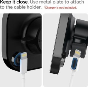 Spigen Uchwyt Magnetyczny Spigen Magnetic Magsafe Dashboard Car Mount Black 3