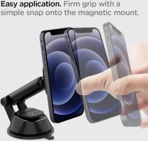 Spigen Uchwyt Magnetyczny Spigen Magnetic Magsafe Dashboard Car Mount Black 4