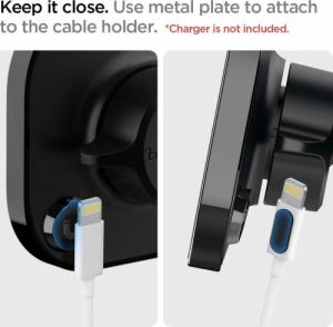 Spigen Uchwyt Samochodowy Magnetyczny Spigen Magsafe Vent Car Mount Black 4