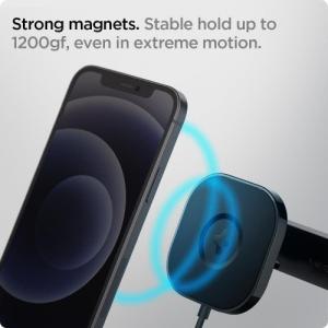 Spigen Magnetyczny uchwyt Spigen ITS12W Onetap Magnetic Magsafe 7.5W Black 11