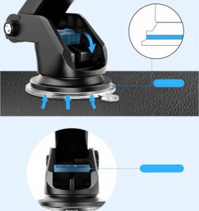 Tech-Protect Uchwyt samochodowy R2 z wbudowaną ładowarką indukcyjną Srebrny 7