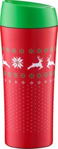 Ambition Kubek termiczny Winter 400 ml z zieloną nakrętką AMBITION 1