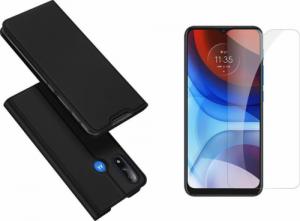Braders Etui Dux Ducis Skin Pro + Szkło Hartowane do Motorola Moto E7 Power / E7i Power czarny 1