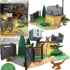 Figurka Mattel Mattel Jurassic World Mini Playset Giant Dino Rampage, figure toy 1