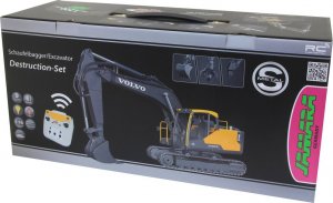 Jamara Koparka Volvo EC160E Metal 1:16 z chwytakiem i młotem wyburzeniowym 2