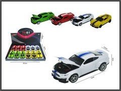 Hipo Auto sportowe Bump&Open Pull Back 4 kolory 6636-32 HIPO p12 mix cena za 1 szt 1