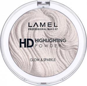 Lamel  Insta Puder rozświetlający do twarzy HD Highlihting Glow&Sparkle nr 401 12g 1