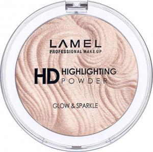 Lamel Insta Puder rozświetlający do twarzy HD Highlihting Glow&Sparkle nr 402 12g 1