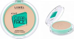 Lamel OhMy Clear Face Puder kompaktowy antybakteryjny nr 402 6g 1