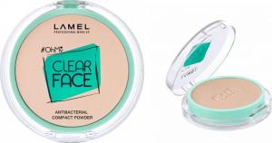 Lamel OhMy Clear Face Puder kompaktowy antybakteryjny nr 403 6g 1