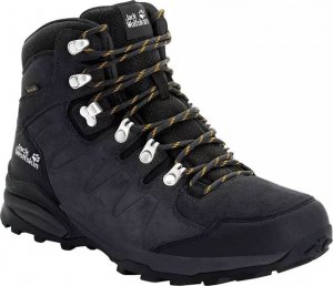Buty trekkingowe męskie Jack Wolfskin Buty trekkingowe męskie REFUGIO TEXAPORE MID M phantom / burly yellow XT r. 45 (4049841-6357) 2