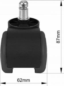 Topeshop Kółka kauczukowe do fotela (5386) 3