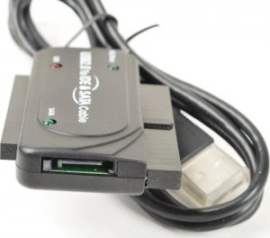 PremiumCord PremiumCord USB 2.0 - IDE + SATA adapter s kabelem a pridavnym zdrojem - 296010320999 2