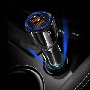 Ładowarka Baseus Ładowarka samochodowa 3,1A 2xUSB Quick Charge 3.0 11