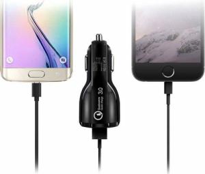 Ładowarka Baseus Ładowarka samochodowa 3,1A 2xUSB Quick Charge 3.0 7