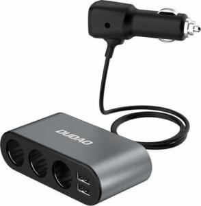 Ładowarka Baseus Ładowarka samochodowa Dudao 2x USB / 3x rozdzielacz gniazda zapalniczki czarny 3