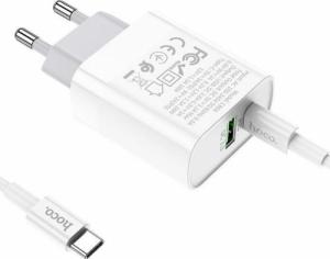 Ładowarka Hoco C80A 1x USB-A 1x USB-C 3 A (FD-935) 3