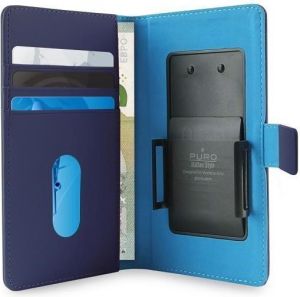 Puro Uniwersalne etuo do smartfonów z wyświetlaczem 5.1", niebieski (UNIWALLET3BLUEXL) 3