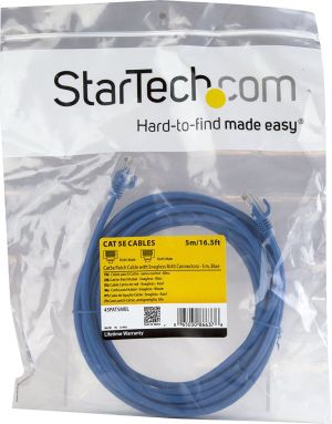 StarTech RJ-45/RJ-45 kat.5e U/UTP Niebieski 5m (45PAT5MBL) 3