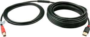 Kabel USB Lindy USB-A - USB-B 15 m Czarny (42762) 2