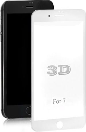 Qoltec Hartowane szkło ochronne Premium do Apple iPhone 7 białe (51412) 1