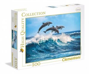 Clementoni Puzzle 500 elementów Delfiny ( GXP-633659 ) 1