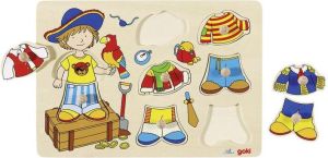Goki Układanka z elementami do wkładania, ubrania dla pirata... (57813) 1