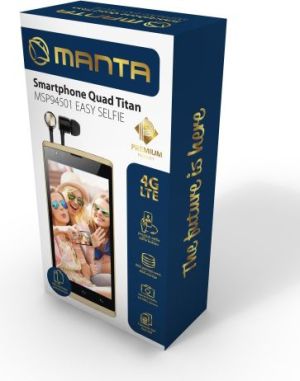 Smartfon Manta 8 GB Dual SIM Złoty  (MSP94501) 3