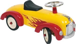 Goki Żółty pojazd dla dzieci, płomienie (14072) 1