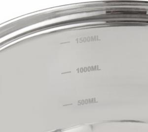 Florina Garnek nierdzewny z pokrywką na indukcję i gaz Florina Maestro 1,6 l 4