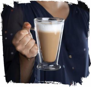 Florina Szklanki termiczne z uchem stożek double wall Florina Malachit 2 sztuki 400 ml 7
