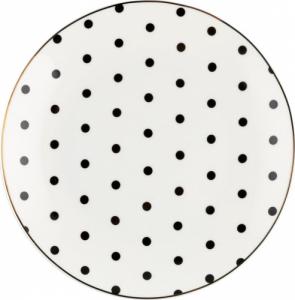 Florina Talerz deserowy porcelanowy Florina Spots Black 20 cm 1